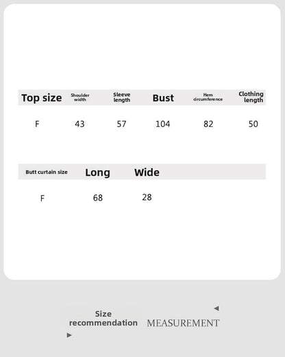 Lazy design texture with fart curtain knitted set 26 spring high-end top