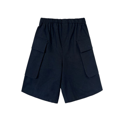 Japanese stylecasualworkwear style shorts ins women's summernew arrival hong kong style loosehalf lengthstraight-legshorts
