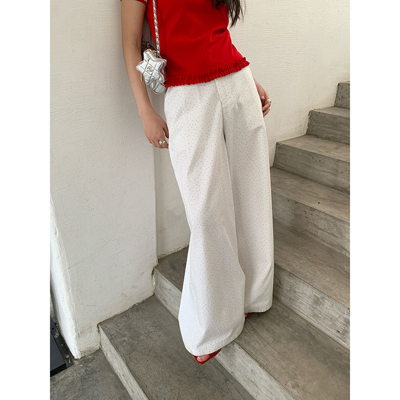 Polka Dot Wide Leg Pants