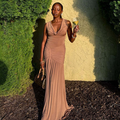 Slim fit INS style dress