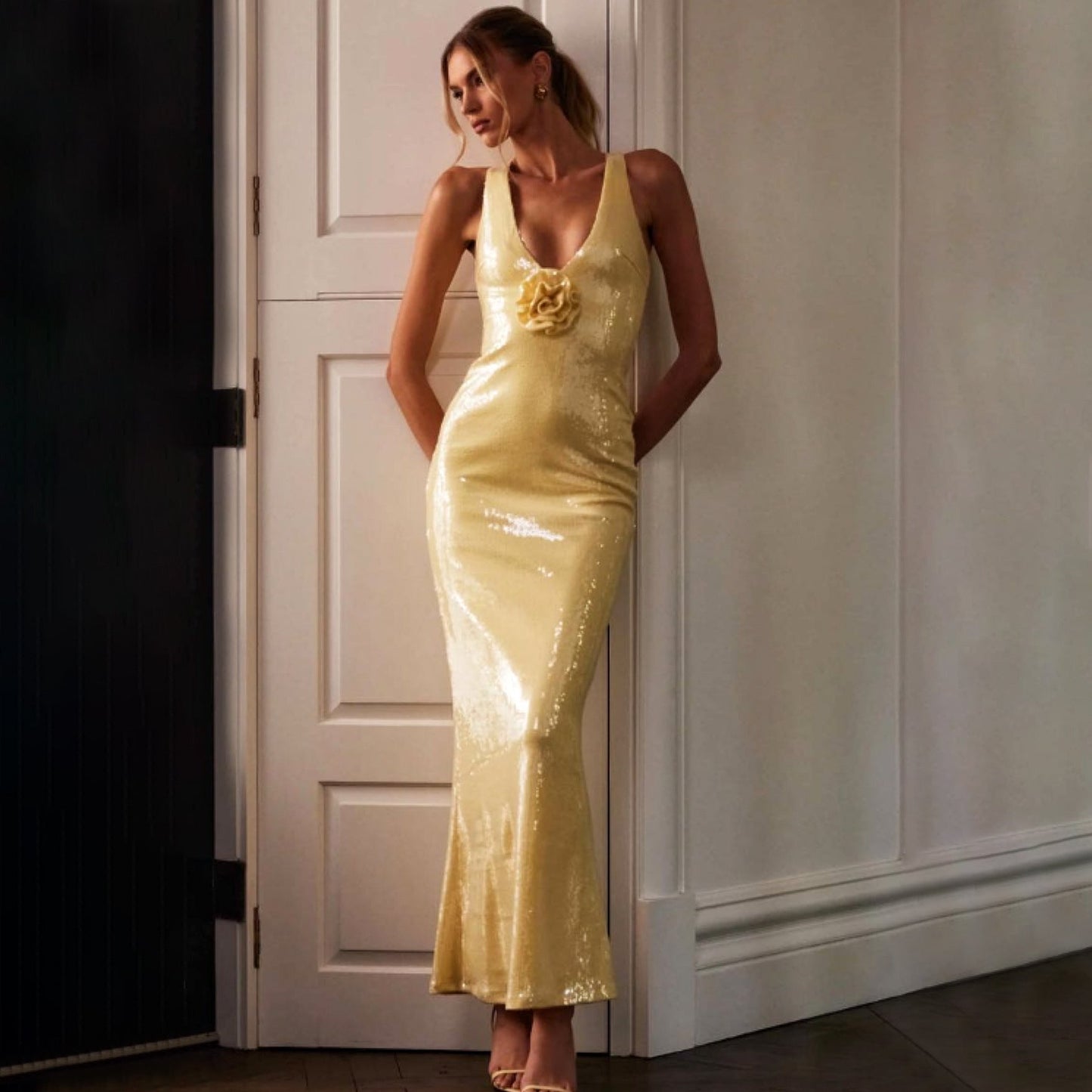 Beaded Maxi Dress