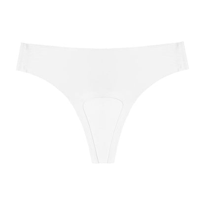 Large size ice silk seamless anti-embarrassment line underwear women's sports yoga anti-embarrassment low waist comfortable women's underwear