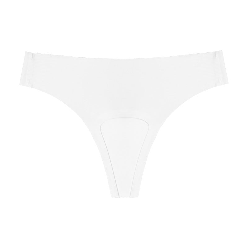 Ice silk seamless anti-embarrassment low-rise underwear sports yoga anti-embarrassment line underwear women's new models
