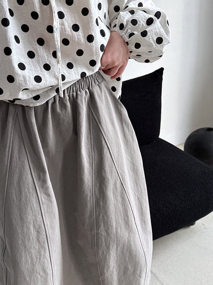 New loose and thin versatile flower bud a word medium and long dress
