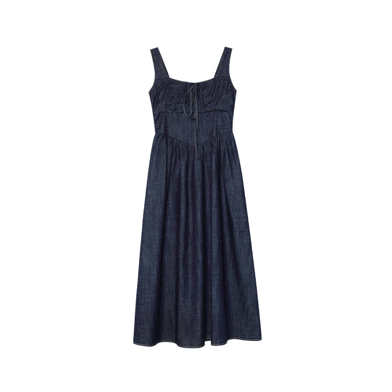 Denim skirt sleeveless vest camisole dress