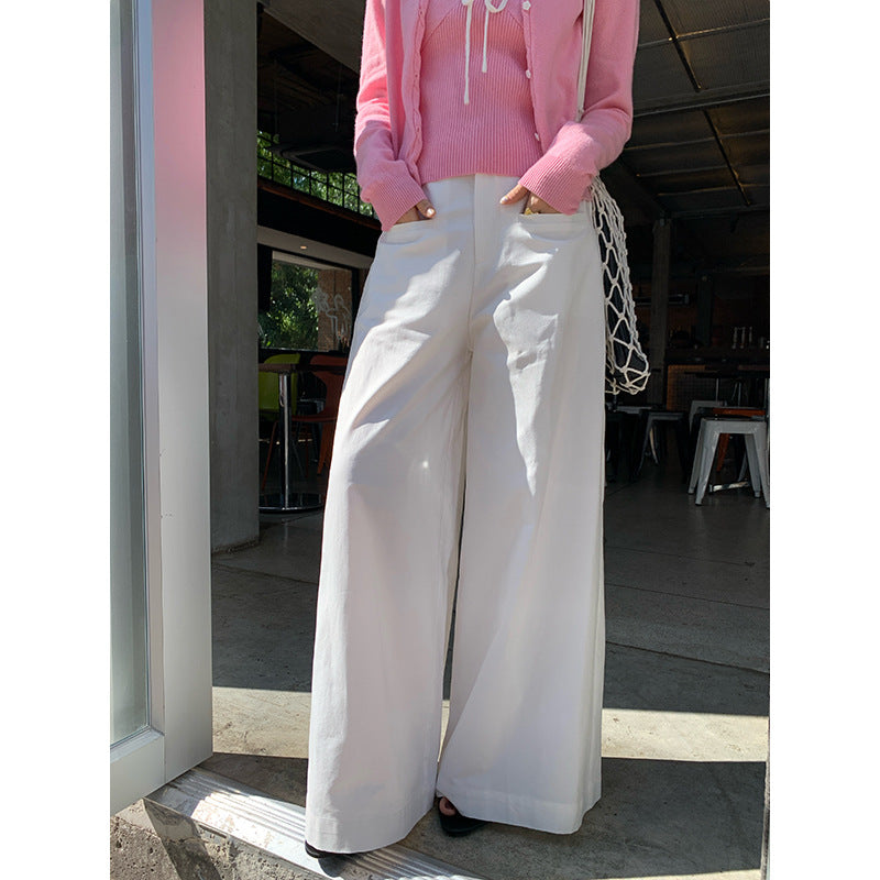 Korean High-Waisted Wide Leg Pants