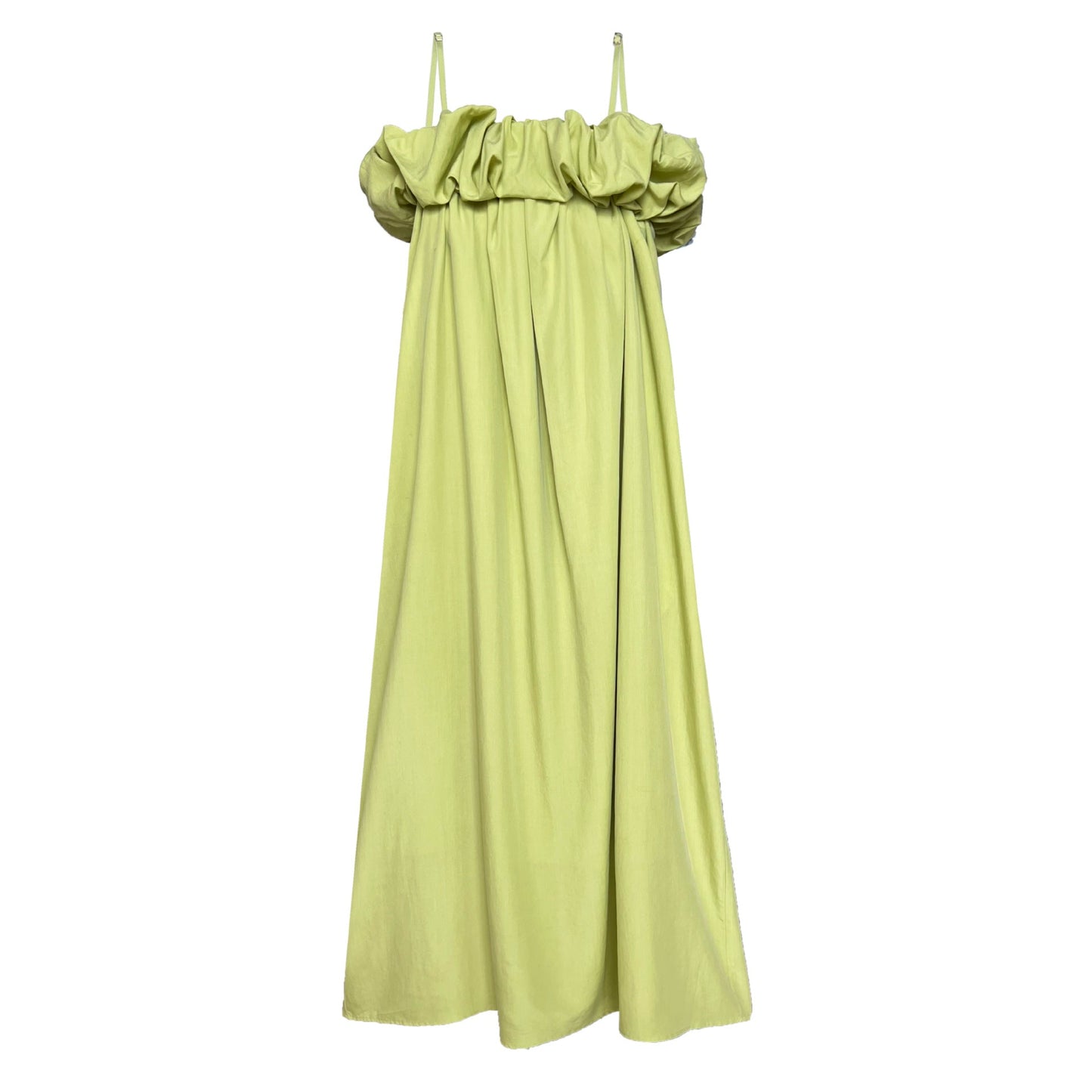Tencel fabric one-word shoulder tube top dress Korean high-end ruffle edge suspender vest skirt