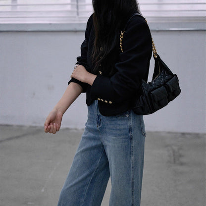 New women's black coat