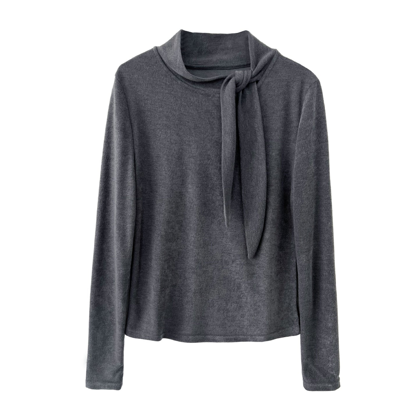 Straps slim-fitting Korean velvet long-sleeved front shoulder bottoming shirt women's winter new design sense inner cover 2140
