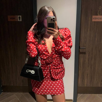 Sexy coat skirt suit
