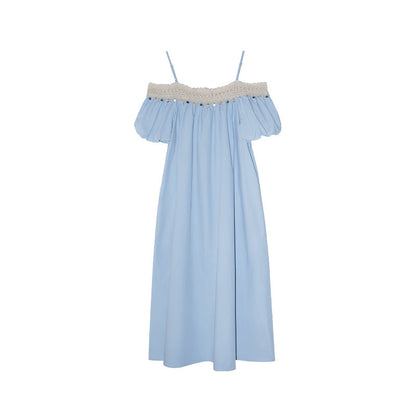 Dopamine fresh age reduction loose meat cover thin suspender dress