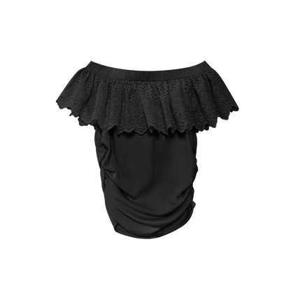 French Off-Shoulder Ruffle Top