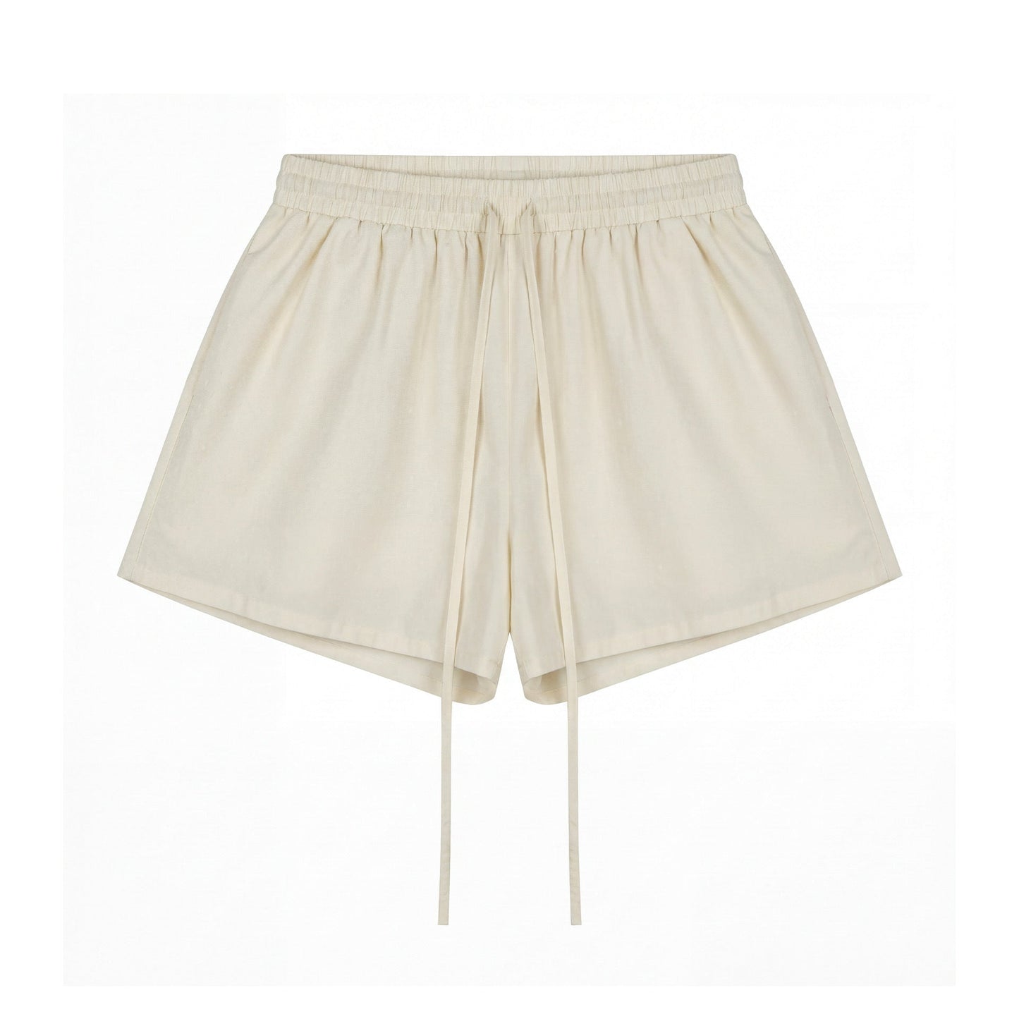 Flocking Tencel Polka Dot Shorts Casual Pants
