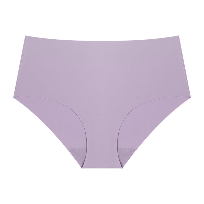 High waist seamless briefs yoga sports comfortable women's underwear women's breathable ice silk underwear
