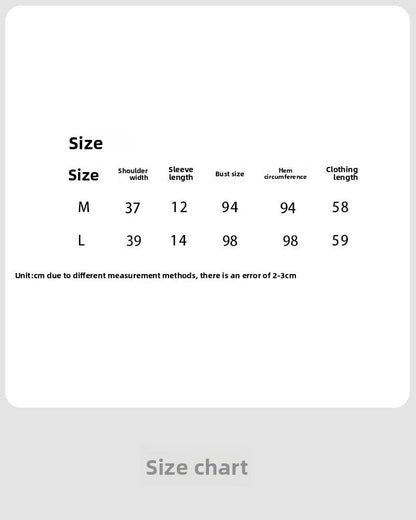 French sweet fungus edge V-neck short-sleeved women's summer new hollow embroidered strap shirt