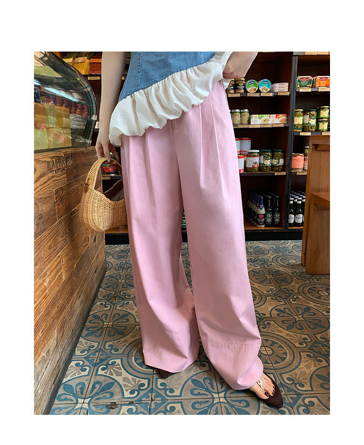 High Waist Pleated Wide Leg Pants