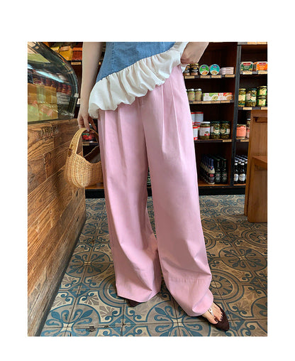 High Waist Pleated Wide Leg Pants