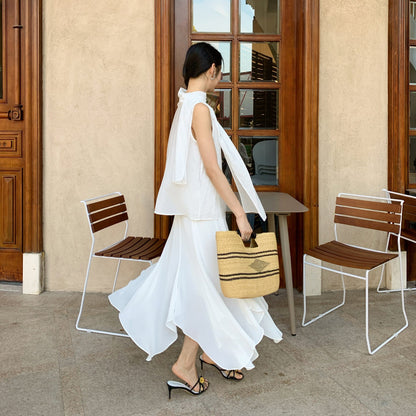 Perspective sexy light and elegant Tencel skirt