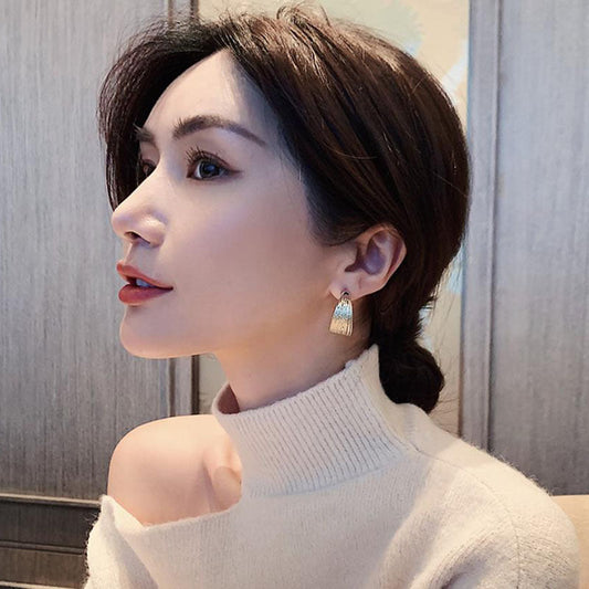 Circle atmosphere multi-line earrings  tide round face high sense fashion temperament earrings factory direct sales