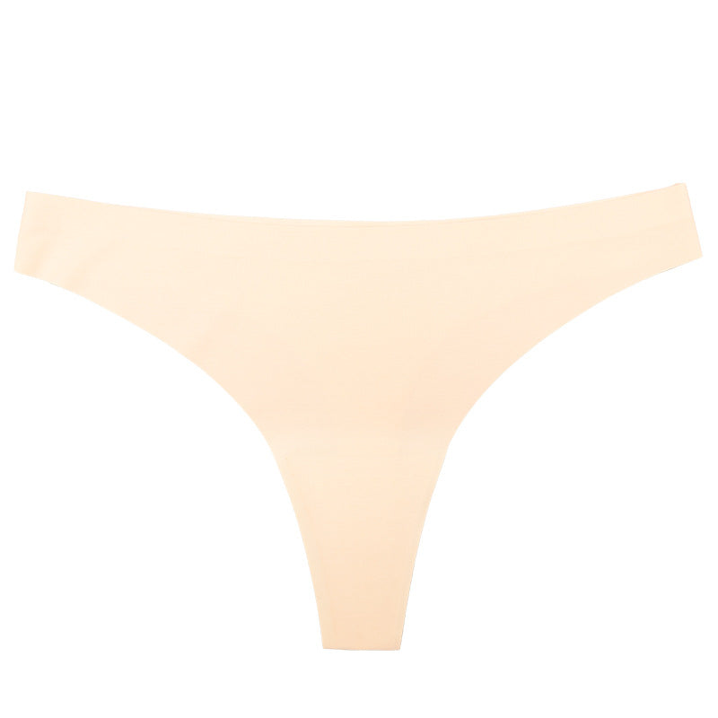 Sexy thin low-rise underwear women's pure cotton crotch bacteriostatic non-marking ice silk sports waist yoga briefs