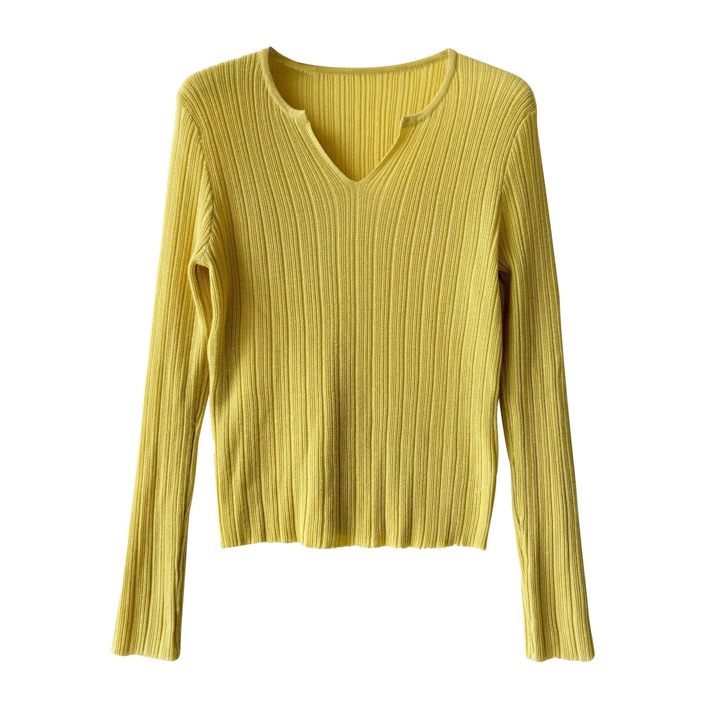 Pit strip knitted sweater women's spring new thin niche bottoming shirt with top T-shirt