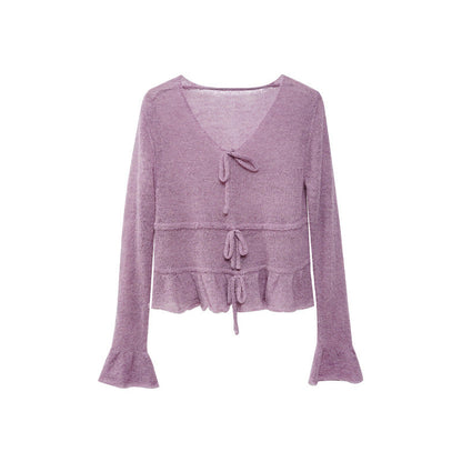 V-Neck Knit Sweater