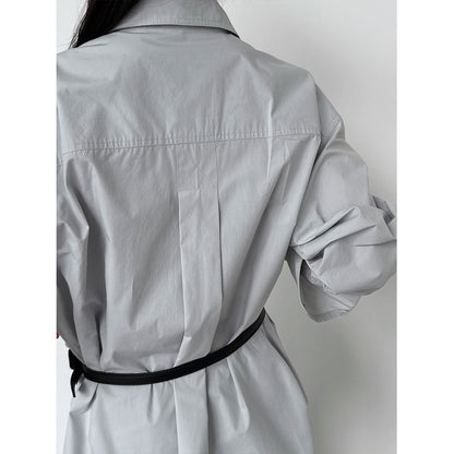 Korean Lazy Wind Shoulder Stacked Shirt Women's 26 Spring New Versatile Commuter Sunscreen Jacket