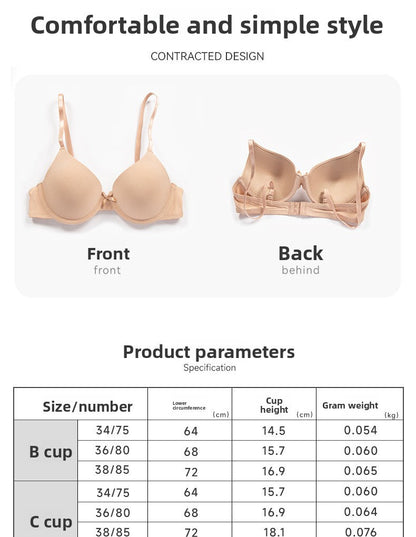 Big breasted underwear with steel ring bra anti-sagging gathering upper support bra large size bra
