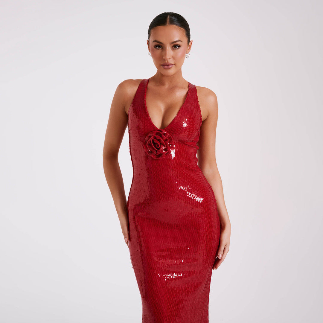 Beaded Maxi Dress