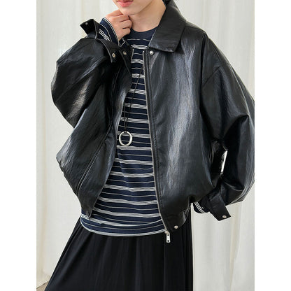 American retro trendy motorcycle jacket