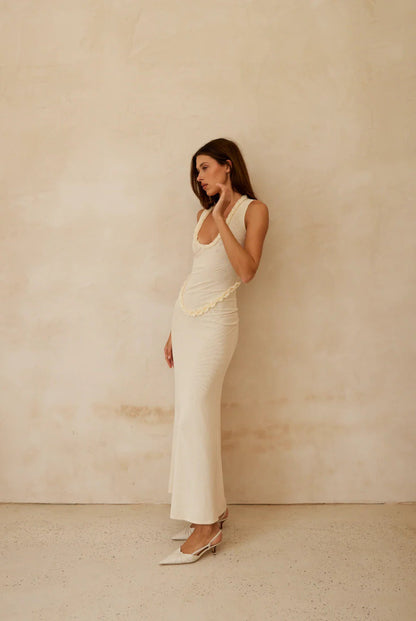 Fashion lace vest skirt waist slim hip skirt pure desire style dress