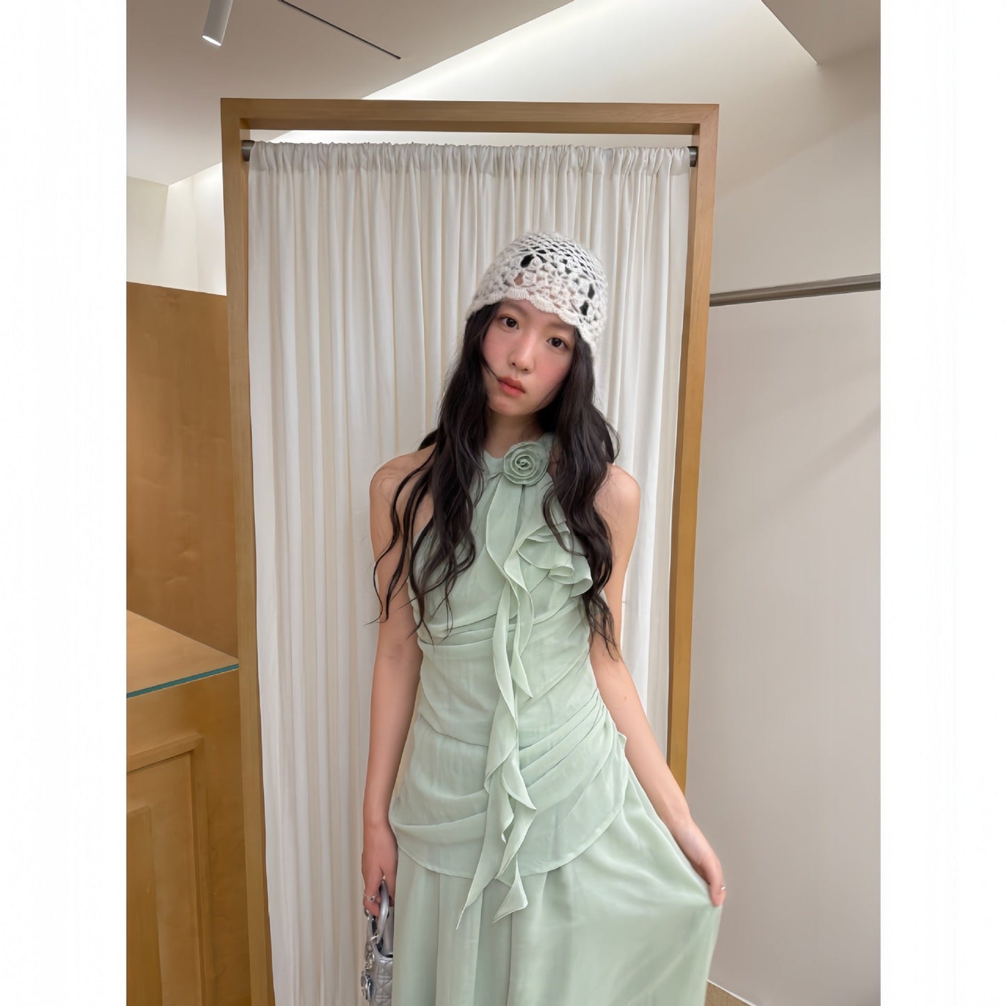 Fashion suit Sleeveless neck two-piece set