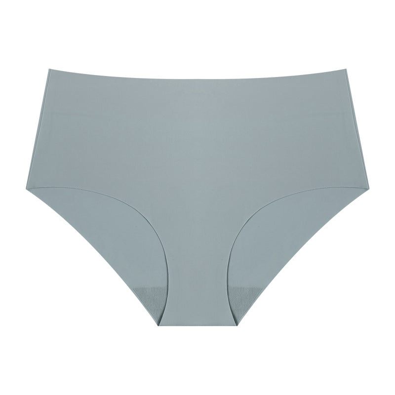 High waist seamless briefs yoga sports comfortable women's underwear women's breathable ice silk underwear