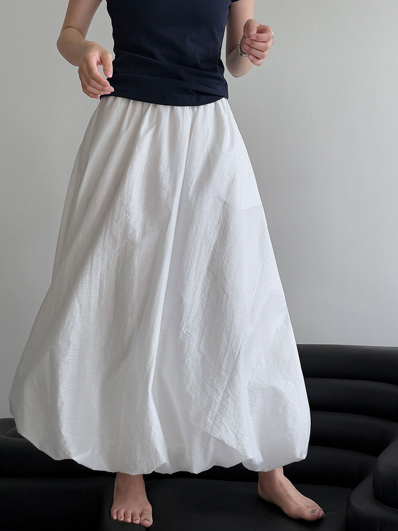 Simple summer new design high waist A skirt