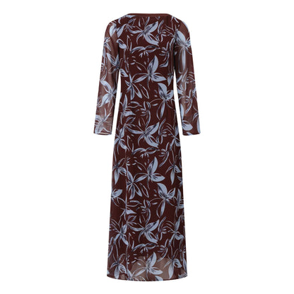 Casual vacation style slim dress