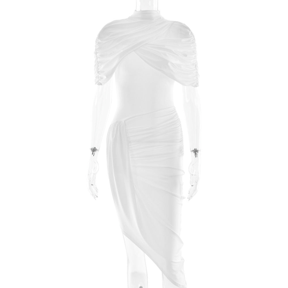 Two-Piece Backless Maxi Dress Set