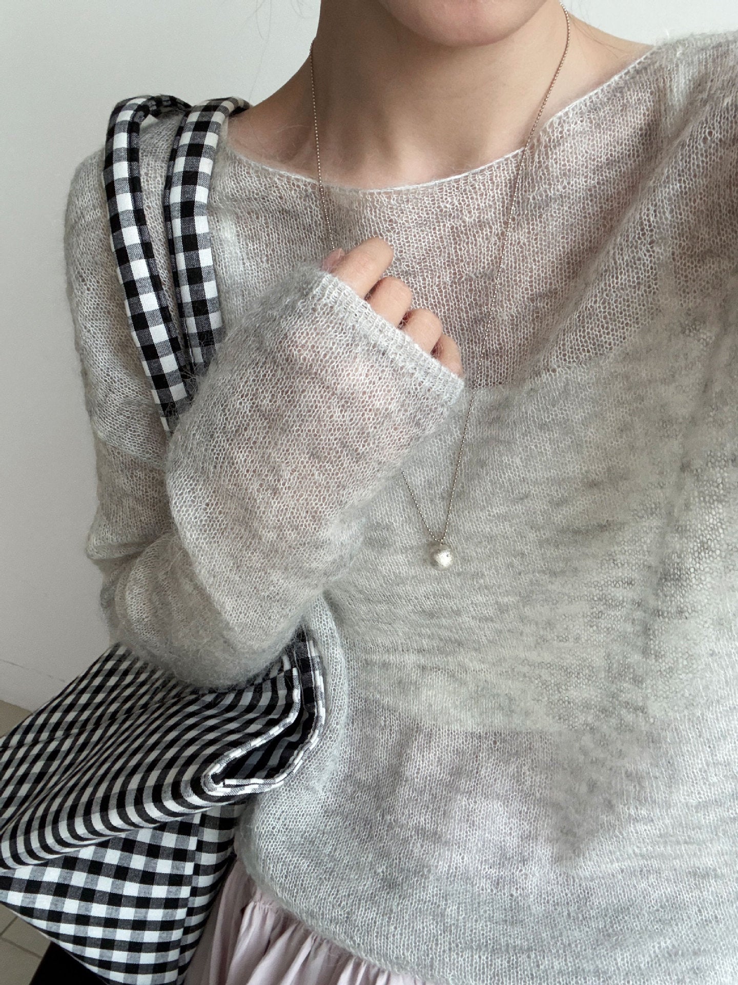 Gentle mohair lazy sweater women's 26 early spring new Korean soft waxy wool knitted sweater