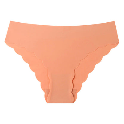 Traceless nylon moisture-absorbing breathable underwear can be cut at will, ice silk large size invisible briefs