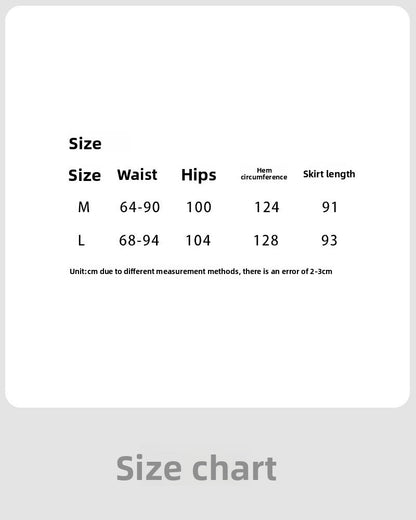 Fashion skirt casual lazy women's autumn A-word curling skirt loose and thin elastic waist skirt