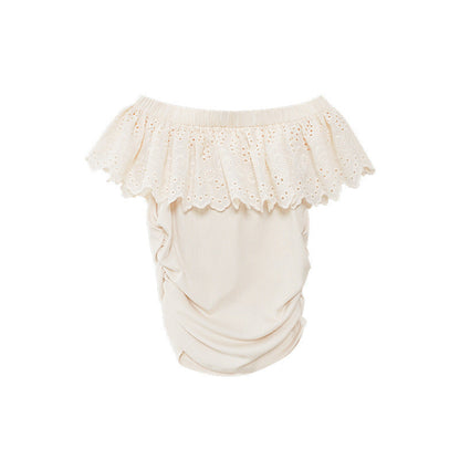 French Off-Shoulder Ruffle Top