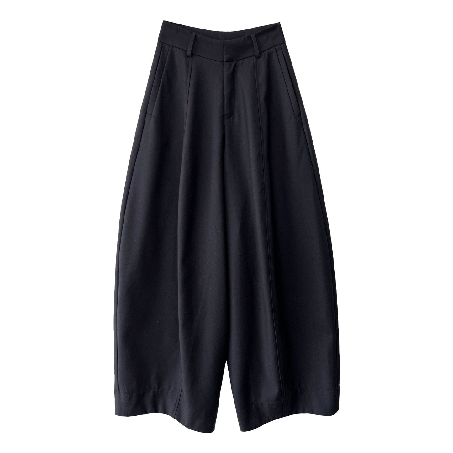 Design pocket cocoon lantern suit pants women's autumn new drape balloon pants long pants