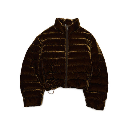 Winter new casual white duck down mulberry silk down stand-up collar down jacket