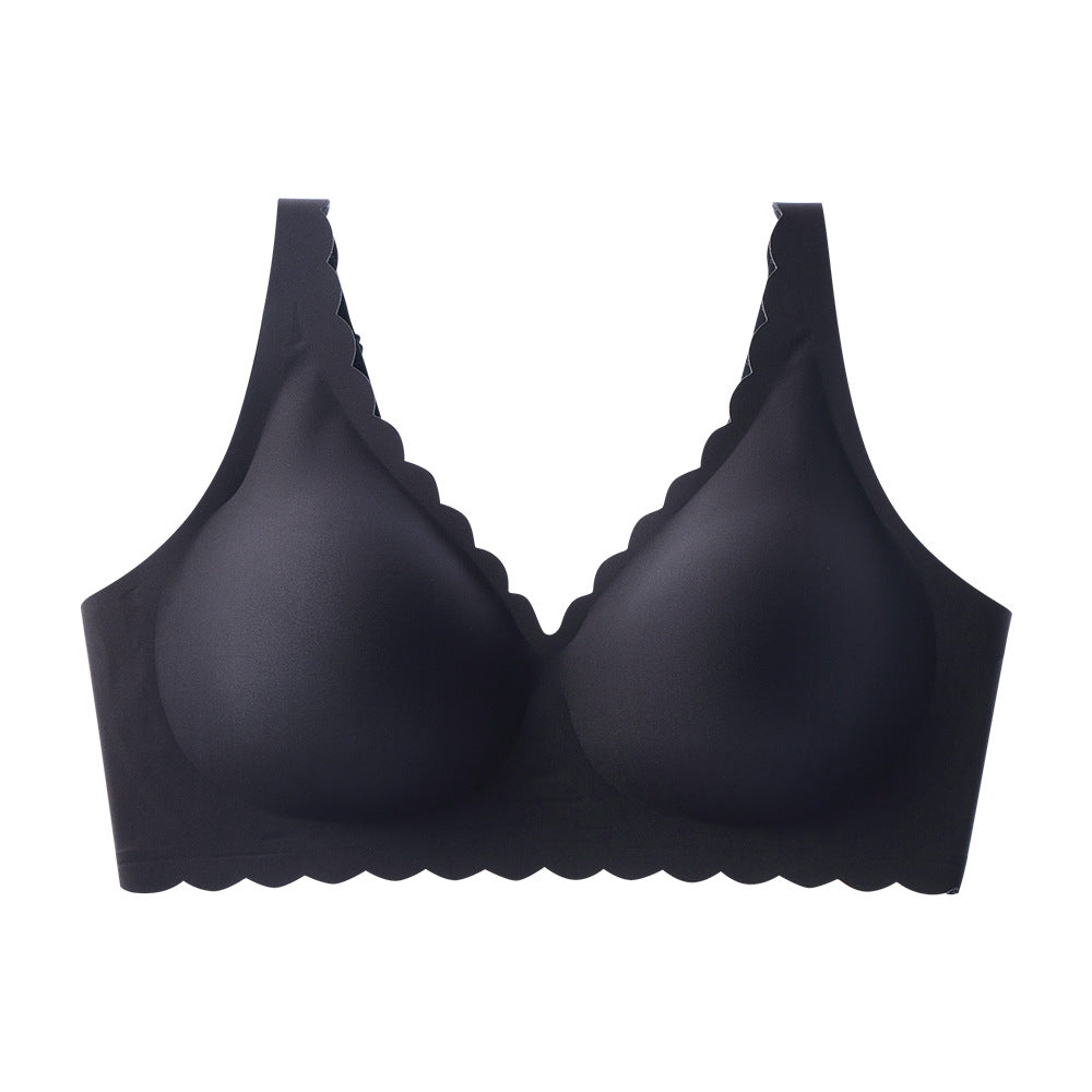 Large size seamless underwear gathers comfortably, anti-sagging seamless, comfortable seamless bra