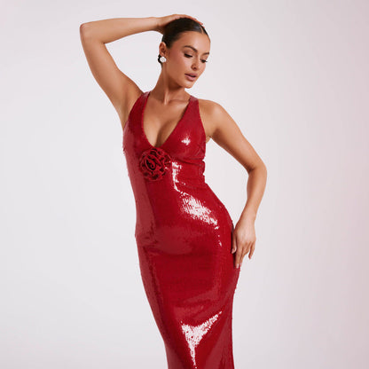 Beaded Maxi Dress