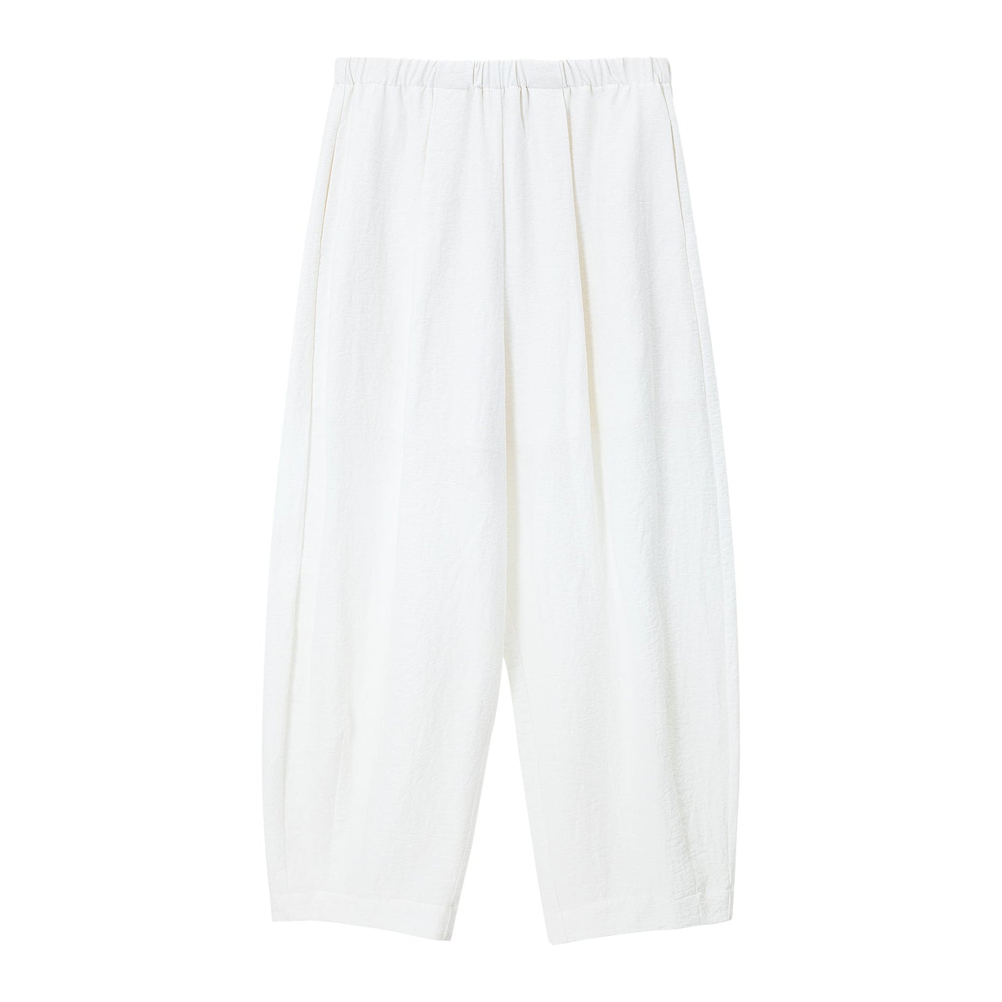 Summer new commuter minimalist linen cotton texture profile casual scimitar pants