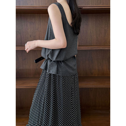Suspender vest outer wear inner bottoming shirt women's summer new versatile sleeveless T-shirt vest top