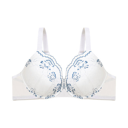 Women's Plus Size Underwear Sexy Lace Gathered Up Comfortable Adjustable Women's Bra