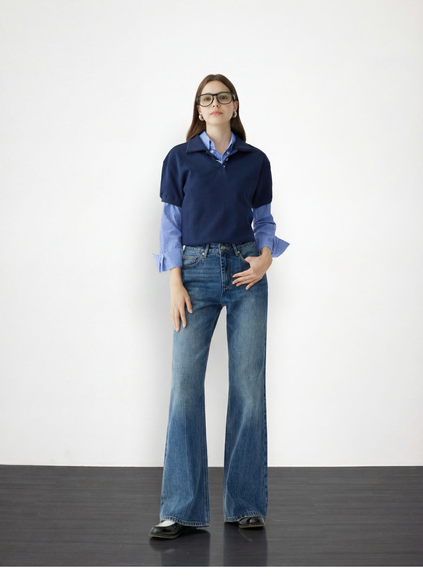 High Waist Flared Wide Leg Pants | Slim Fit Trousers for Women