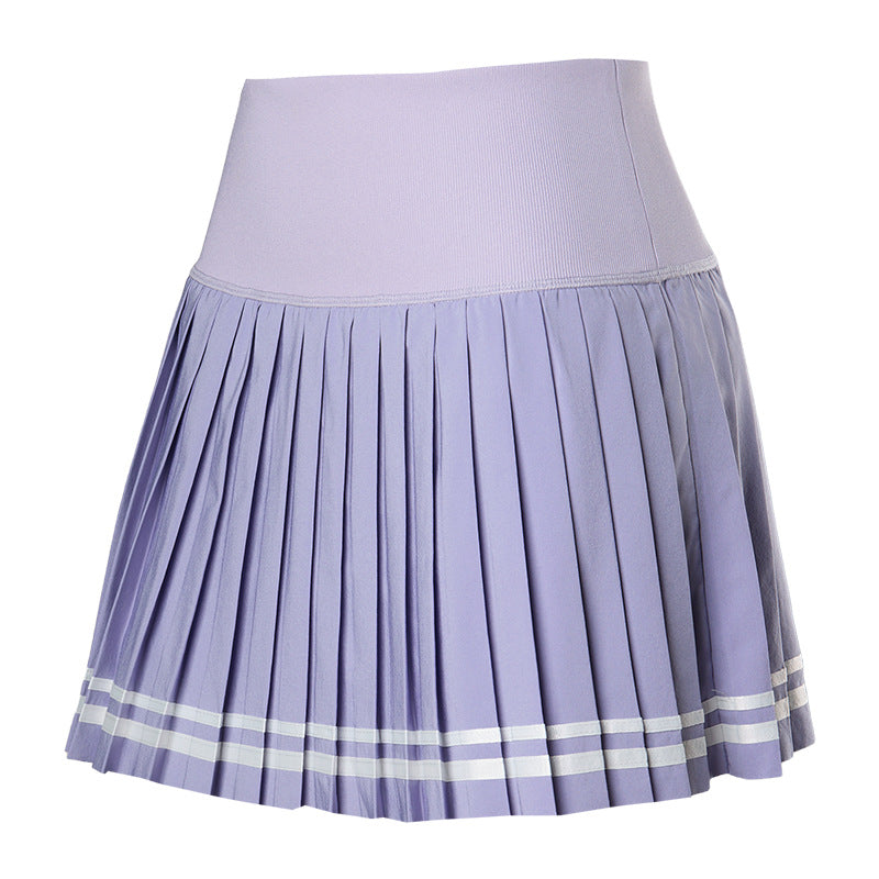 Women's Tennis Skirt Quick-Drying Sports Pleated Skirt with Shorts Fitness Yoga
