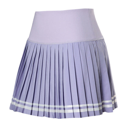 Women's Tennis Skirt Quick-Drying Sports Pleated Skirt with Shorts Fitness Yoga